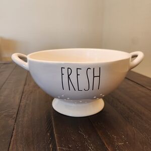 Rae Dunn White Colander - Fresh